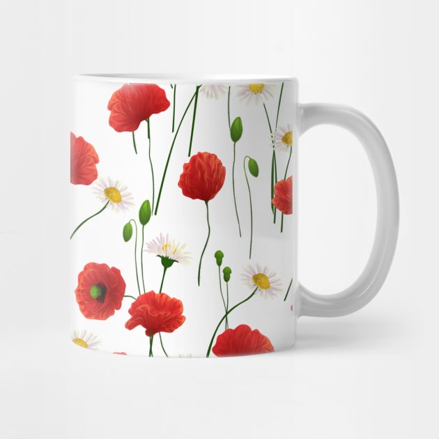 Poppies and daisies by katerinamk